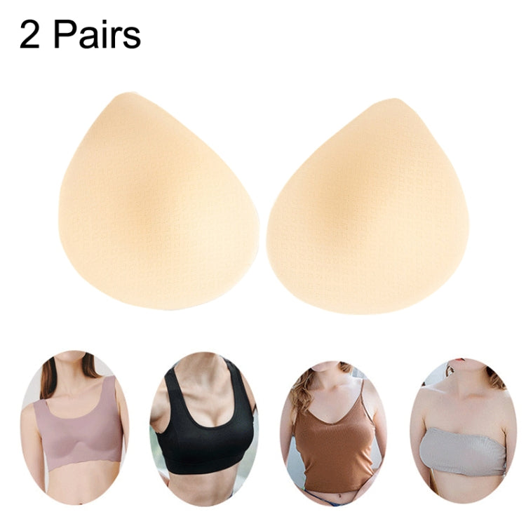 2 Pairs Sports Underwear Yoga Vest Sponge Pad Latex Cotton Chest Pad, Size: M(Skin Color) -  by PMC Jewellery | Online Shopping South Africa | PMC Jewellery | Buy Now Pay Later Mobicred