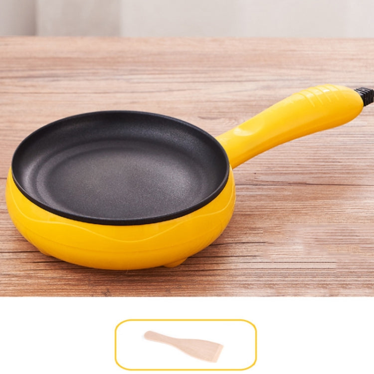 350W Electric Egg Omelette Cooker Frying Pan Steamer Cooker,EU Plug,Style: Pan+Wood Shovel Yellow - Electric Skillets by PMC Jewellery | Online Shopping South Africa | PMC Jewellery