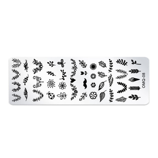 5 PCS Nail Art Print Template Nail Art Tools(OMQ-08) - Nail Art Equipment by PMC Jewellery | Online Shopping South Africa | PMC Jewellery | Buy Now Pay Later Mobicred