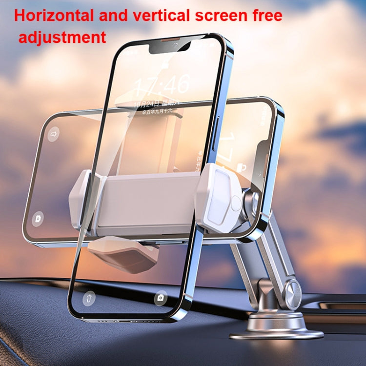 Aluminum Alloy Rotatable Lift Mobile Phone Holder Car Holder,Style: Clip Type Black - Car Holders by PMC Jewellery | Online Shopping South Africa | PMC Jewellery | Buy Now Pay Later Mobicred