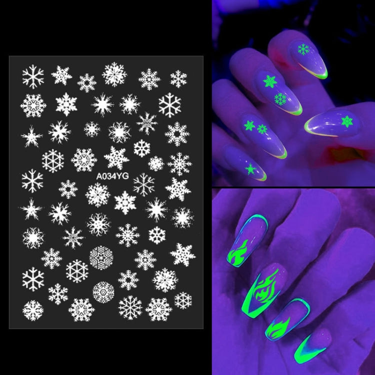 5 PCS TZ0290 Halloween Party Luminous Nail Stickers(04) - Nail Stickers by PMC Jewellery | Online Shopping South Africa | PMC Jewellery | Buy Now Pay Later Mobicred