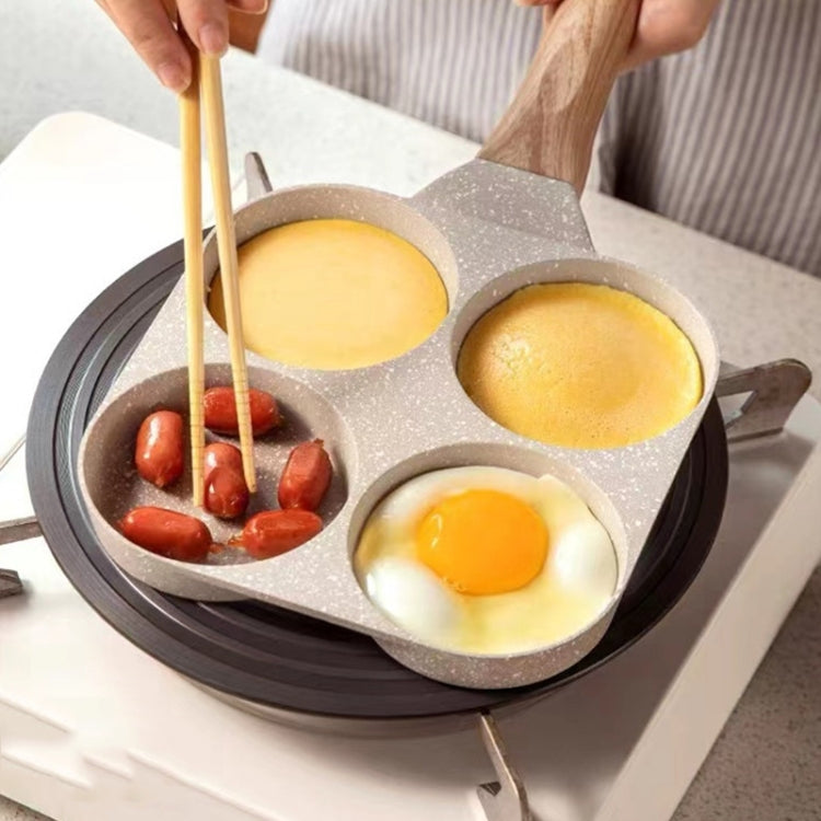Four Hole Maifan Stone Non-stick Pan Egg Burger Frying Pan Universal Induction Cooker - free shipping - PMC TechLife - Order now!