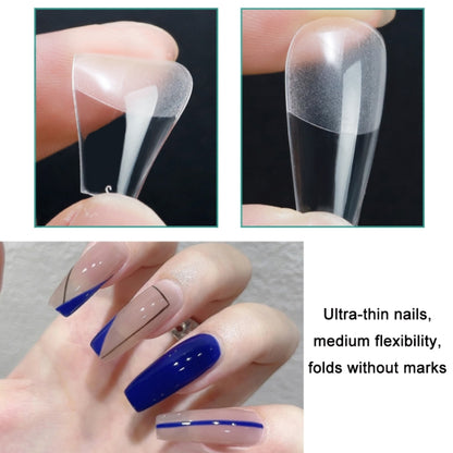 Scratch-free Ultra-thin Seamless Manicure Nail Plate, Shape: 09 Long Water Pipe - Nail Stickers by PMC Jewellery | Online Shopping South Africa | PMC Jewellery | Buy Now Pay Later Mobicred