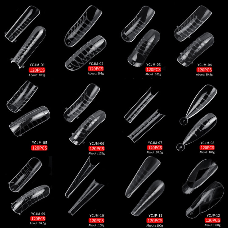 2 Boxes Nail Crystal Rapid Light Therapy Extension Nail Model, Shape: 120 PCS 07 - free shipping - PMC Jewellery - Order now!
