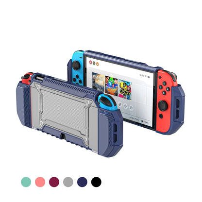 TPU+PC Two-in-one Non-slip Protective Case for Nintendo Switch OLED(Midnight Blue) - Cases by PMC Jewellery | Online Shopping South Africa | PMC Jewellery