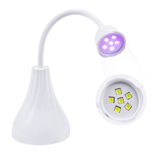 Portable USB Nail Art Rose Nail Polish Glue Phototherapy Lamp(White) - Nail Dryers by PMC Jewellery | Online Shopping South Africa | PMC Jewellery | Buy Now Pay Later Mobicred