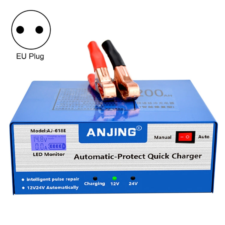 ANJING AJ-618E Battery Charger Car Battery Repairer, Model: EU Plug - Battery Charger by PMC TechLife | Online Shopping South Africa | PMC TechLife
