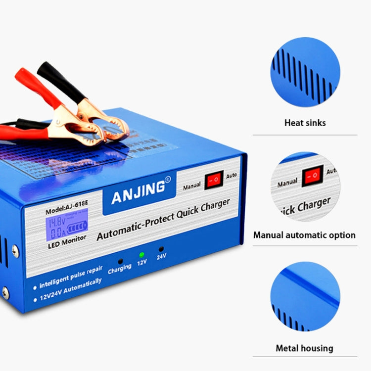 ANJING AJ-618E Battery Charger Car Battery Repairer, Model: EU Plug - Battery Charger by PMC TechLife | Online Shopping South Africa | PMC TechLife