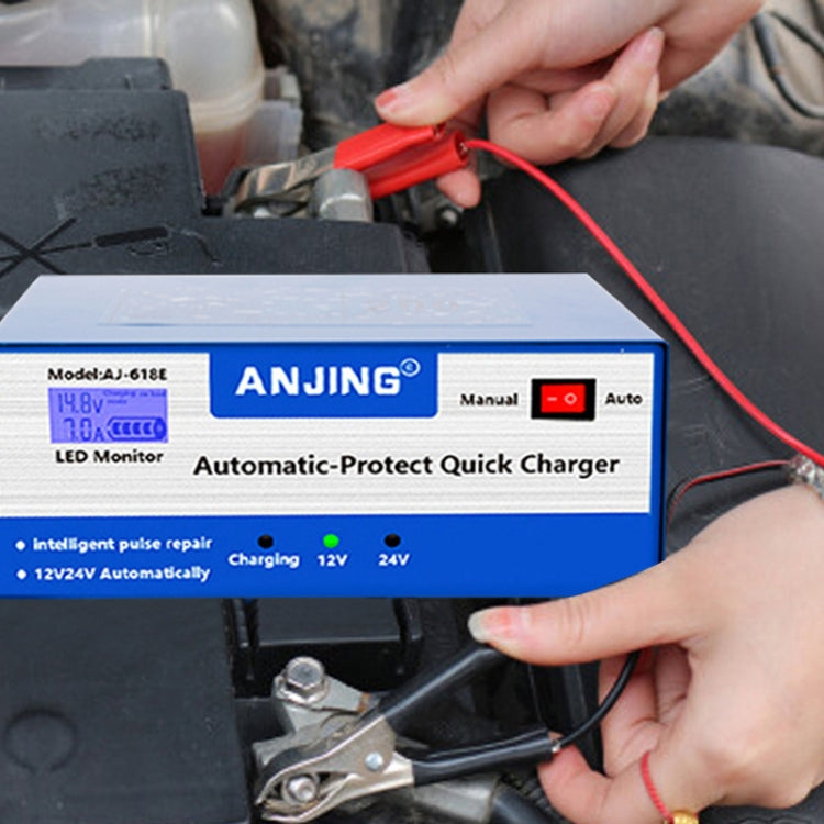 ANJING AJ-618E Battery Charger Car Battery Repairer, Model: EU Plug - Battery Charger by PMC TechLife | Online Shopping South Africa | PMC TechLife
