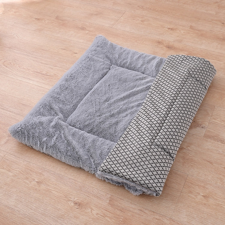 Double Sided Pet Mat Four Seasons Warm Dog Blanket,Size: L(Short Plush Gray) - Pads by PMC TechLife | Online Shopping South Africa | PMC TechLife | Buy Now Pay Later Mobicred