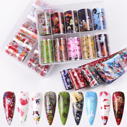 TZ0257 4x100cm Halloween Christmas Nail Art Starry Sticker Set without Nails(08) - Nail Stickers by PMC Jewellery | Online Shopping South Africa | PMC Jewellery | Buy Now Pay Later Mobicred