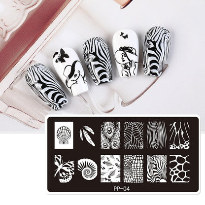 Butterfly Dream Nail Art Printed Steel Plate(E084-18) - Nail Stickers by PMC Jewellery | Online Shopping South Africa | PMC Jewellery | Buy Now Pay Later Mobicred