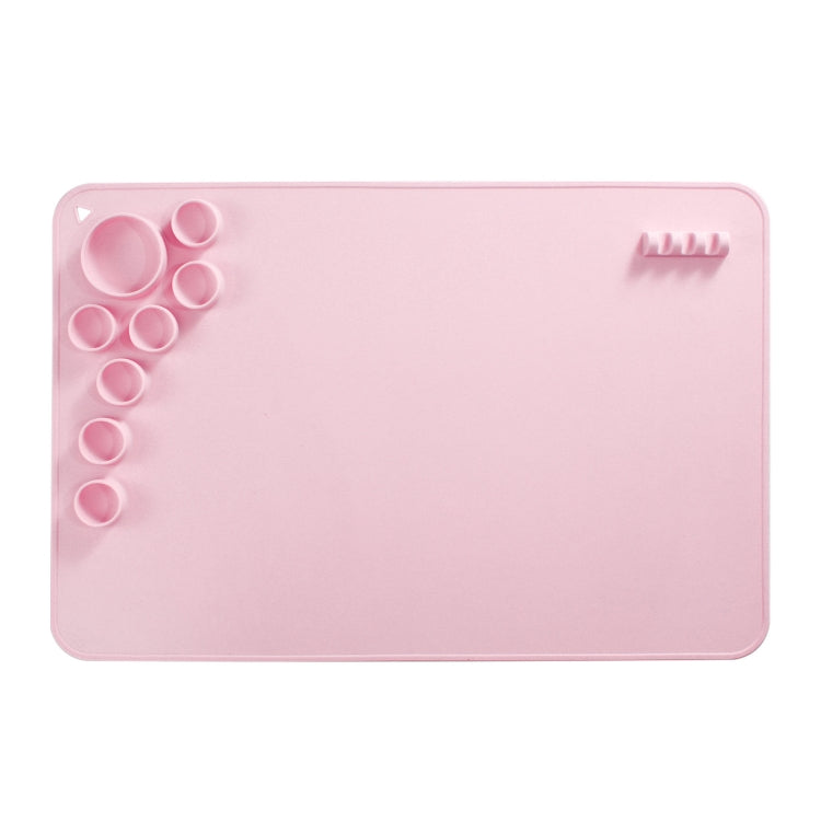 Silicone Children Drawing Pad Wipeable Washable Paint Palettes(Pink) - Art Supplies by PMC TechLife | Online Shopping South Africa | PMC TechLife