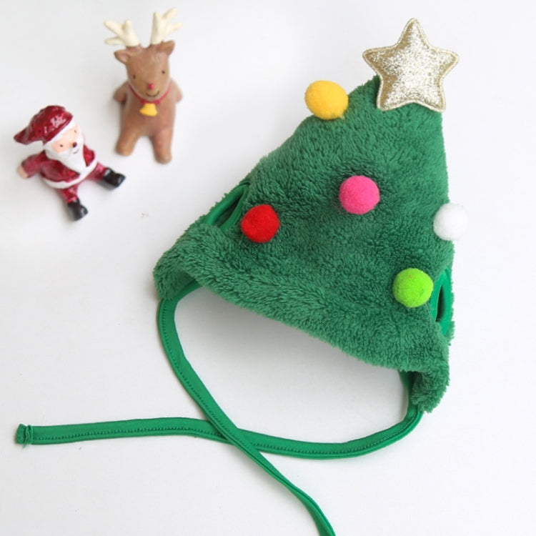 Pet Christmas Hat Saliva Festive Dressing Supplies, Color: Green Hat S - Caps by PMC Jewellery | Online Shopping South Africa | PMC Jewellery