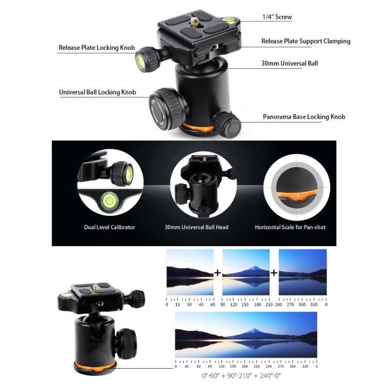 QingZhuangShiDai Q999S Portable Projector Photography Camera Live Gimbal Tripod(Black) - Stand by QingZhuangShiDai | Online Shopping South Africa | PMC Jewellery | Buy Now Pay Later Mobicred