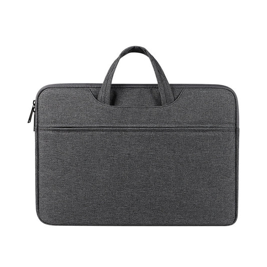 ST01 Large-Capacity Waterproof Shock-Absorbing Laptop Handbag, Size: 13.3 inches(Deep Sky Gray) - 13.3 inch by PMC Jewellery | Online Shopping South Africa | PMC Jewellery | Buy Now Pay Later Mobicred