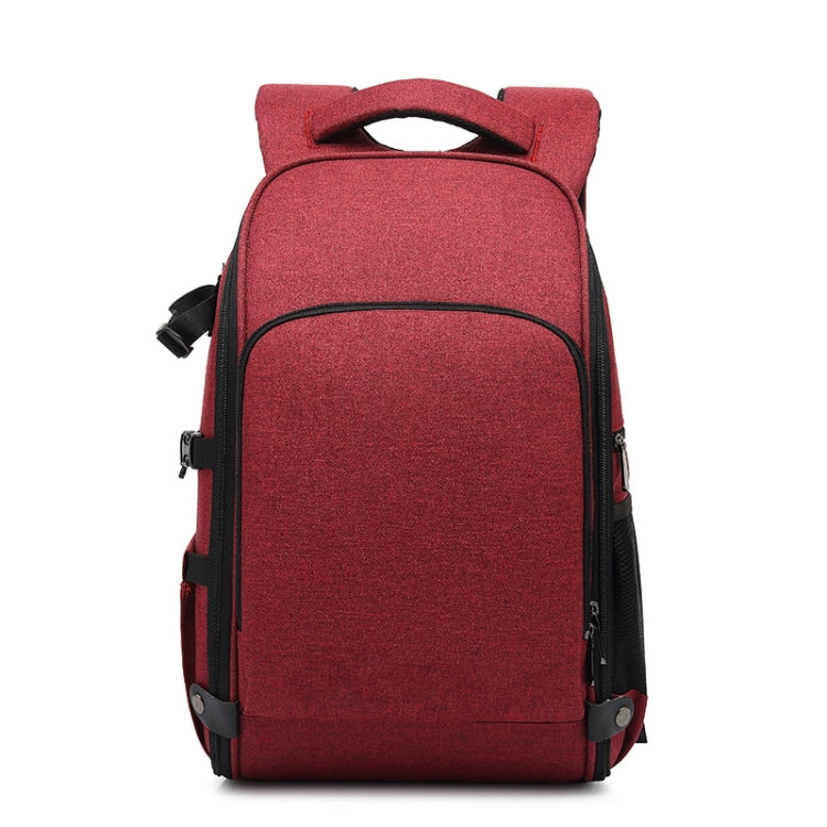 Cationic SLR Backpack Waterproof Photography Backpack with Headphone Cable Hole(Red) - Backpack by PMC Jewellery | Online Shopping South Africa | PMC Jewellery