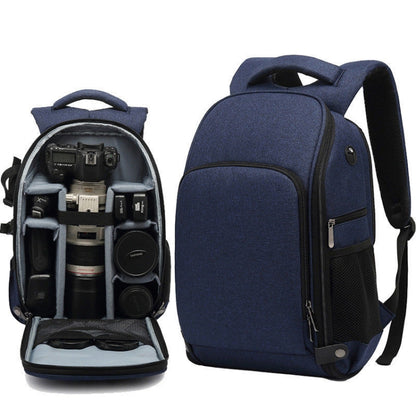 Cationic SLR Backpack Waterproof Photography Backpack with Headphone Cable Hole(Black) - Backpack by PMC Jewellery | Online Shopping South Africa | PMC Jewellery