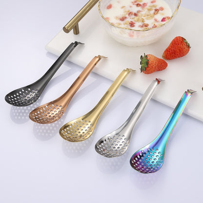 2 PCS 304 Stainless Steel Small Caviar Colander Molecular Cooking Spoon, Color: True Color - Gadgets by PMC Jewellery | Online Shopping South Africa | PMC Jewellery | Buy Now Pay Later Mobicred