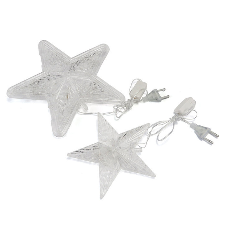 Christmas Tree Top Light LED Glowing Star Lights, Size: Large EU Plug(White) - Decoration Lamps by PMC TechLife | Online Shopping South Africa | PMC TechLife