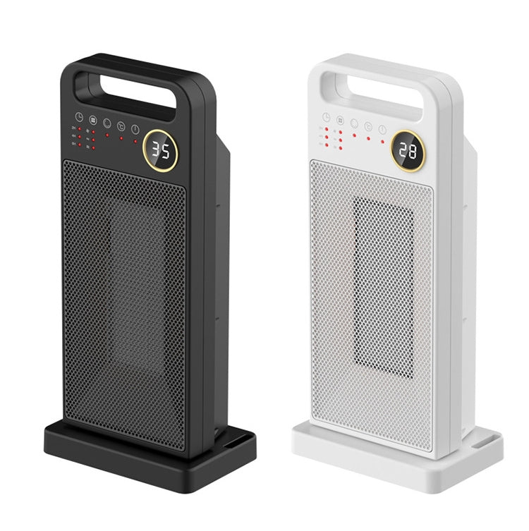 LCD Digital Display Rotary Remote Control Heater PTC Ceramic Heating Heater, Spec: EU Plug (Black) - free shipping - PMC TechLife - Order now!