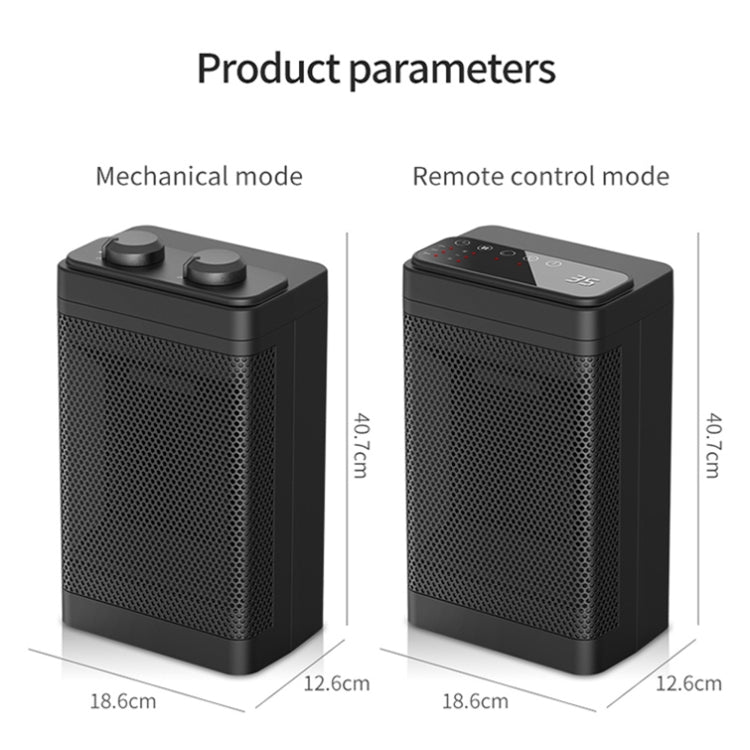 Office Household Mute Desktop Shaking Head Electric Heaters, Spec: Knob (EU Plug) - Electric Heaters by PMC TechLife | Online Shopping South Africa | PMC TechLife | Buy Now Pay Later Mobicred