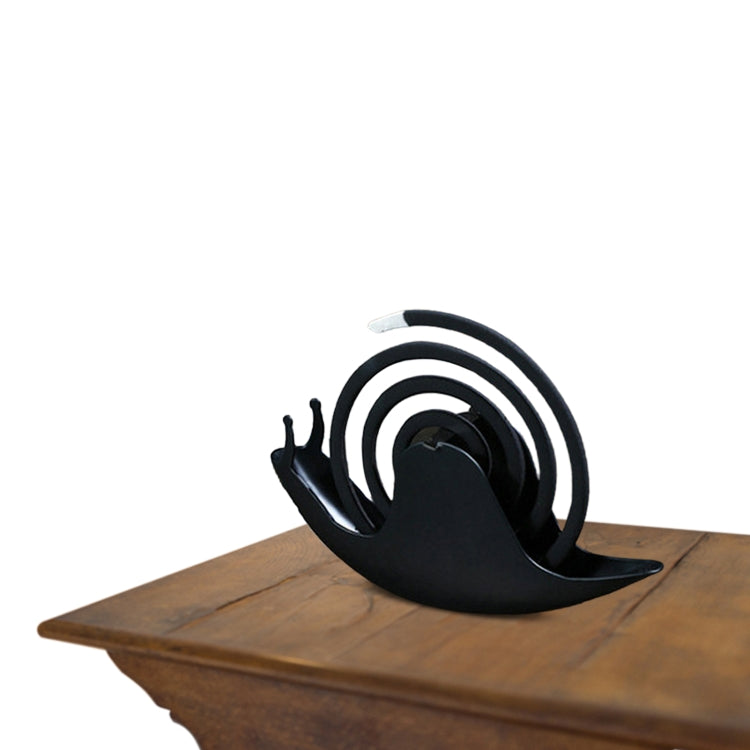 Snail Shape Mosquito Coil Tray Fireproof Mosquito Coil Rack(Black) - Mosquito Coil Tray by PMC Jewellery | Online Shopping South Africa | PMC Jewellery | Buy Now Pay Later Mobicred