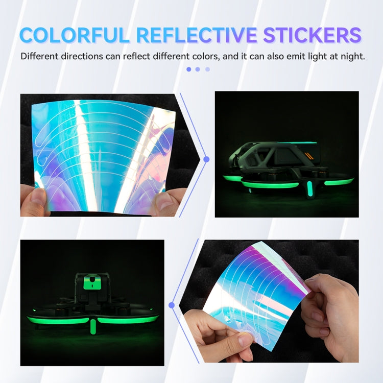 Decorative Stickers For DJI Avata Night Reflective Warning Sticker,Color: Gradient Color -  by PMC Jewellery | Online Shopping South Africa | PMC Jewellery | Buy Now Pay Later Mobicred