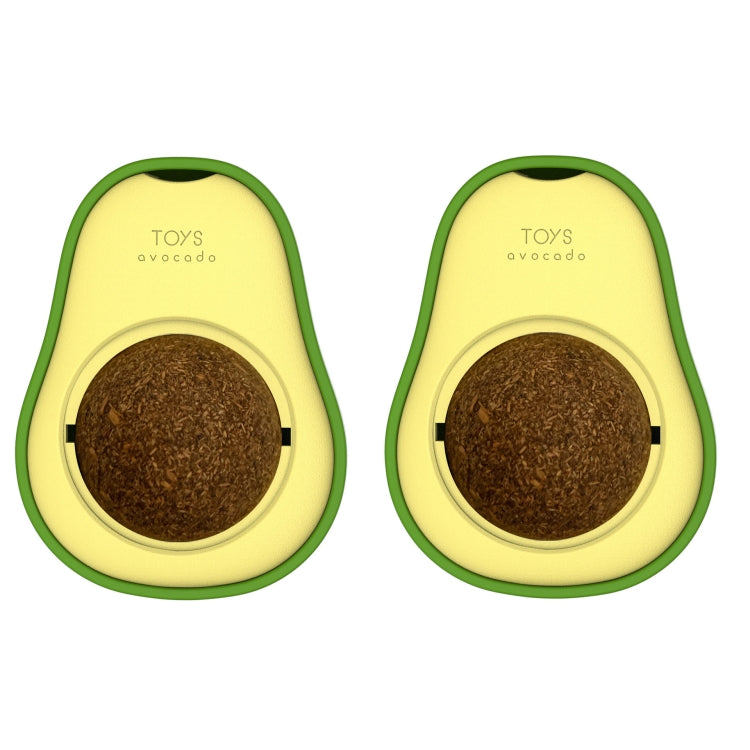 2 PCS Catnip Balls And Avocado Teasing Cat Teeth Cleaning Toy(Gall Fruit) - Toys by PMC Jewellery | Online Shopping South Africa | PMC Jewellery