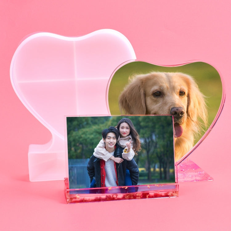 Heart-shaped Square Photo Frame Display DIY Silicone Mould, Spec: S (Heart-shaped) - Arts & Crafts by PMC Jewellery | Online Shopping South Africa | PMC Jewellery