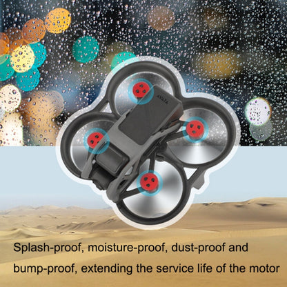 4 PCS / Set Sunnylife AT-MD475 Dust-proof Waterproof Aluminum Alloy Motor Cover For DJI Avata(Red) -  by PMC Jewellery | Online Shopping South Africa | PMC Jewellery