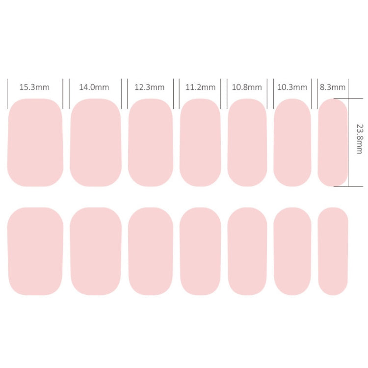 Nail Polish Film Bronzing Nail Stickers(ZX3487)(Bare film+A frustration) - Nail Stickers by PMC Jewellery | Online Shopping South Africa | PMC Jewellery