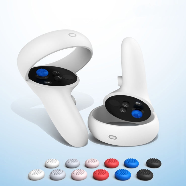 20 PCS Peripheral Button VR Handle Rocker Silicone Protective Cover, For Meta Quest 2(Grey) - VR Accessories by PMC TechLife | Online Shopping South Africa | PMC TechLife | Buy Now Pay Later Mobicred