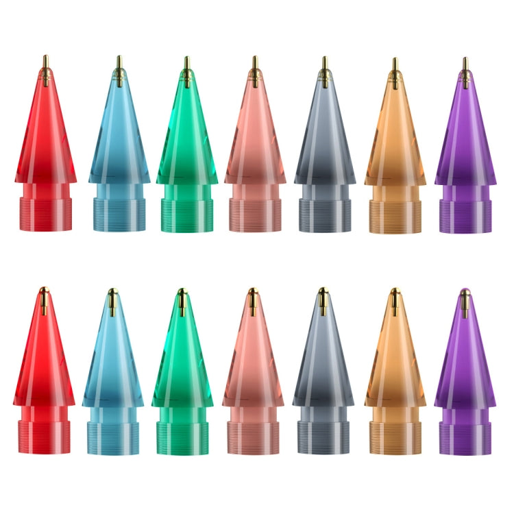 For Apple Pencil 1/2 2pcs Stylus Transparent Replacement Needle Nib, Spec: Round (Gray) - Pencil Accessories by PMc TechLife | Online Shopping South Africa | PMc TechLife | Buy Now Pay Later Mobicred