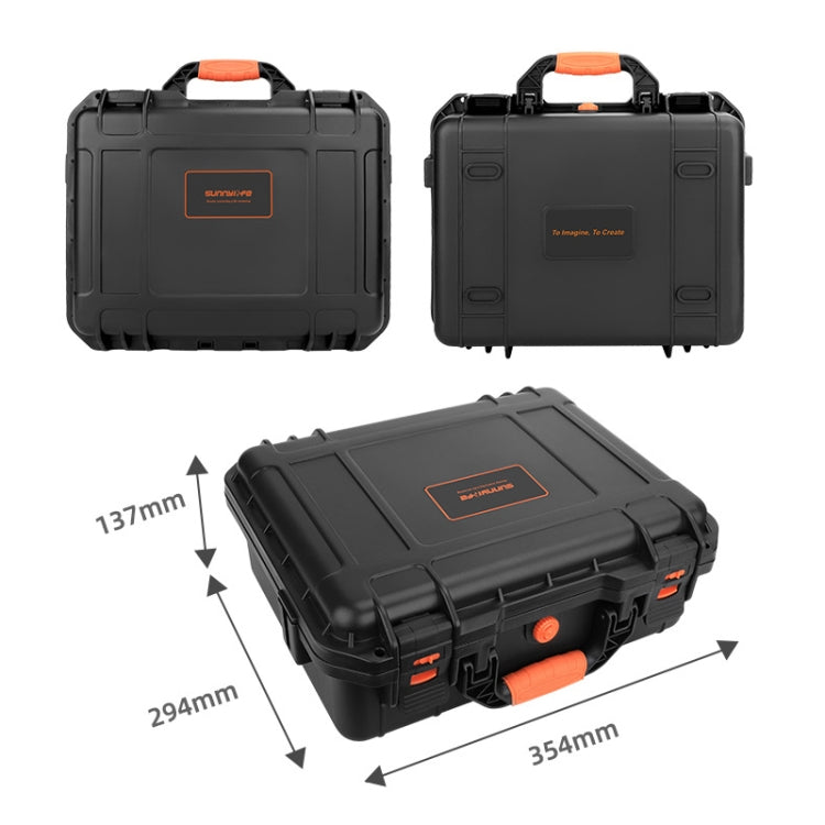 Sunnylife AQX-5 For Mavic 3 Waterproof Safety Box Outdoor Drop Resistant Suitcase(Black) - Backpacks & Bags by Sunnylife | Online Shopping South Africa | PMC Jewellery | Buy Now Pay Later Mobicred