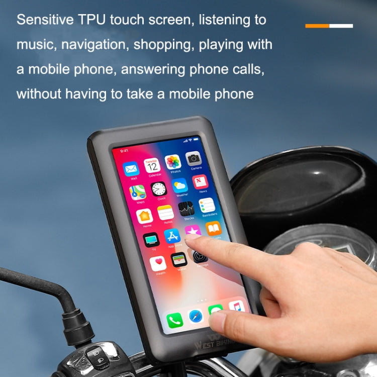 WEST BIKING Mountain Bicycle Riding Shock-proof Fixed Mobile Phone Bracket, Style: Handlebar - Holders by WEST BIKING | Online Shopping South Africa | PMC TechLife | Buy Now Pay Later Mobicred
