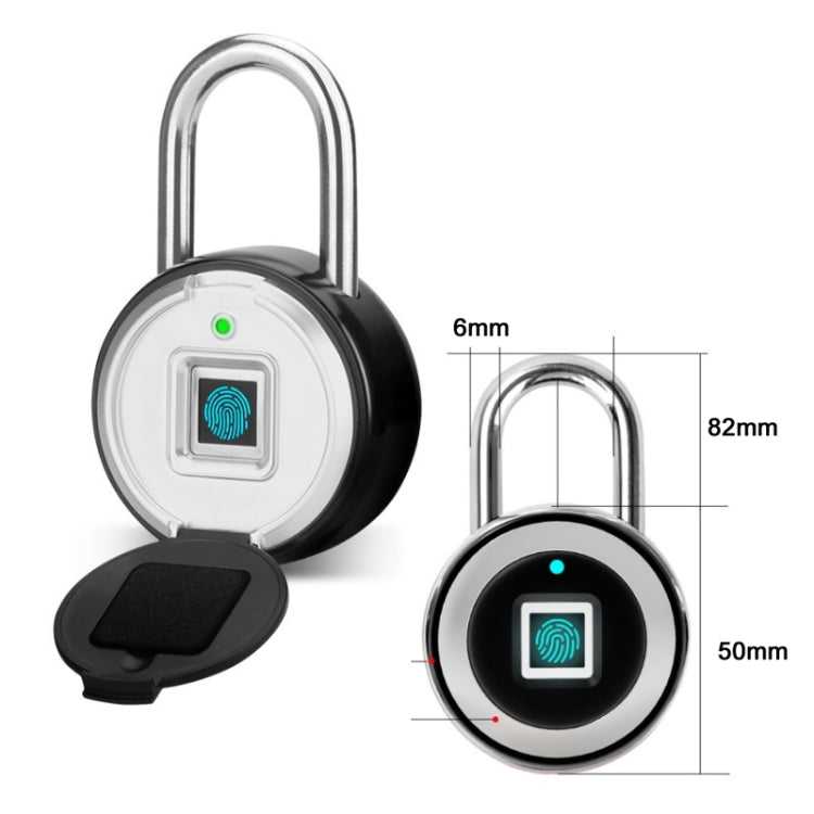 P3Z-TY Outdoor Waterproof Electronic Intelligent Fingerprint Padlock - Padlocks by PMC Jewellery | Online Shopping South Africa | PMC Jewellery