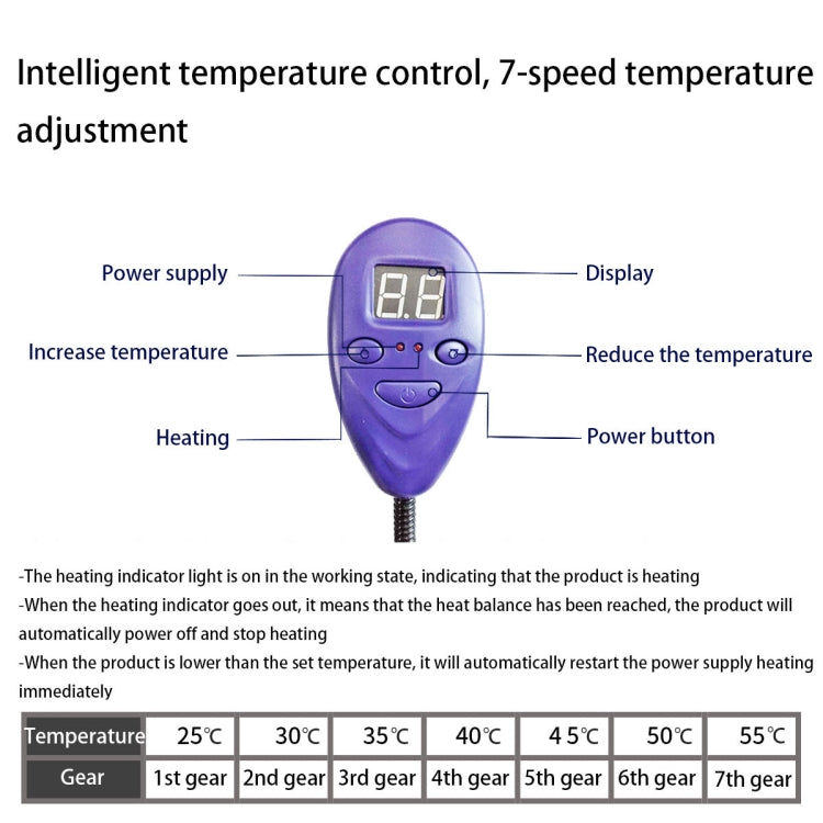 50x50cm Green 12V Low Voltage Multifunctional Warm Pet Heating Pad Pet Electric Blanket(US Plug) - Pads by PMC TechLife | Online Shopping South Africa | PMC TechLife | Buy Now Pay Later Mobicred