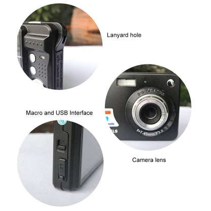 18 Million Pixel Entry-Level Digital Cameras Daily Recording Photos And Videos Macro Student Cameras(Silver) - Video Cameras by PMC Jewellery | Online Shopping South Africa | PMC Jewellery