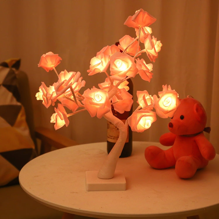 SJ-SD042 Rose Tree LED Christmas Party Decoration Light, Style: Non-detachable Base(Warm White) - Christmas Decoration Lamps by PMc TechLife | Online Shopping South Africa | PMc TechLife | Buy Now Pay Later Mobicred