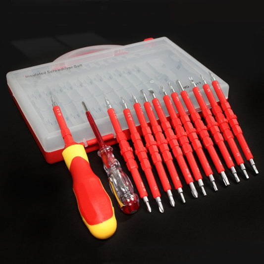 26 In 1 VDE Insulated Handle Electrician Screwdriver Set Home Maintenance Tools - Screwdriver Tools by PMC Jewellery | Online Shopping South Africa | PMC Jewellery | Buy Now Pay Later Mobicred