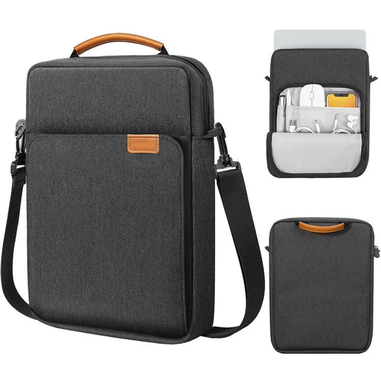 Vertical Laptop Bag Handheld Shoulder Crossbody Bag, Size: 9.7-11 Inch(Black) - 10 - 11 inch by PMC Jewellery | Online Shopping South Africa | PMC Jewellery | Buy Now Pay Later Mobicred