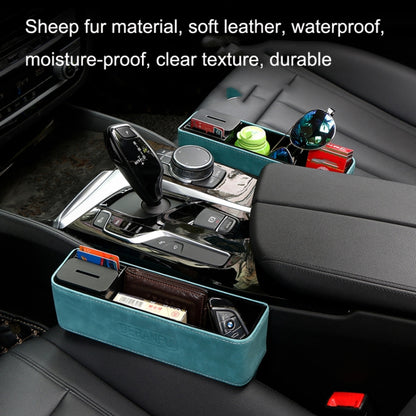 DE RAN FU Car Seat Storage Box Cup Holder Fur Citrine Phone Sundry Storage Box(Grey) - Stowing Tidying by DE RAN FU | Online Shopping South Africa | PMC Jewellery | Buy Now Pay Later Mobicred