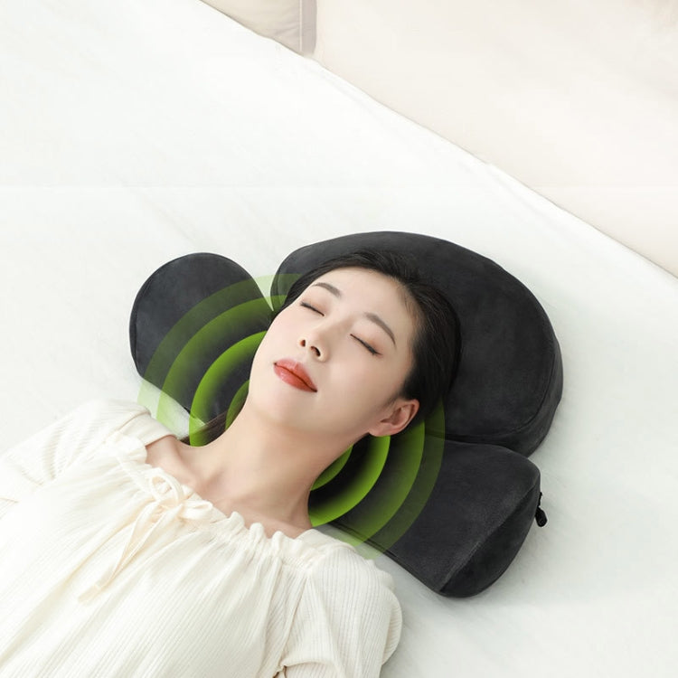 3D Slow Rebound Memory Foam Heating Massage Pillow(Deep Gray) - free shipping - PMC TechLife - Order now!