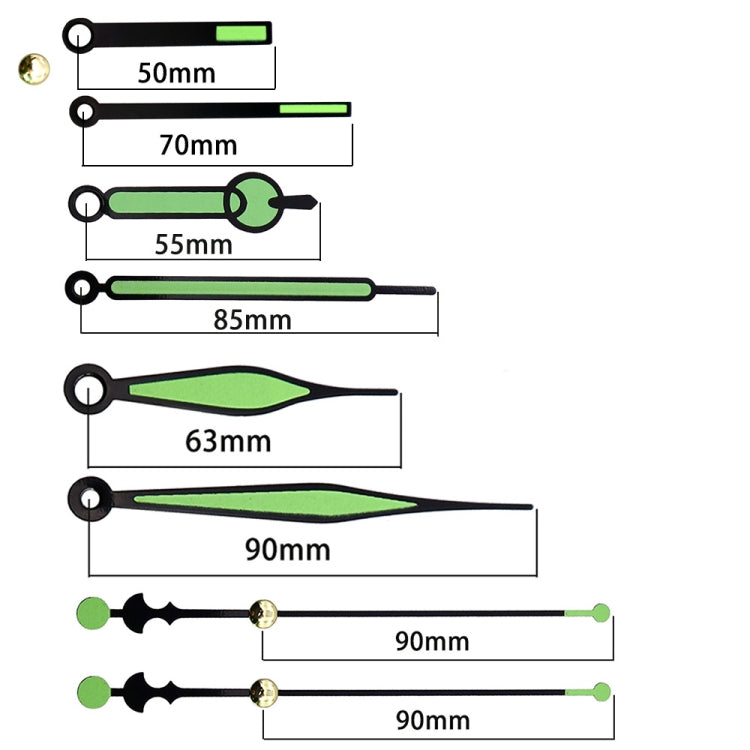 Shaft Length 18.5mm Quartz Clock Silent Movement + Luminous Hands DIY Kit,Spec: Movement +817 - DIY Clocks by PMC TechLife | Online Shopping South Africa | PMC TechLife | Buy Now Pay Later Mobicred