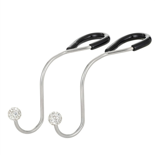 Multifunctional Car Seat Hooks With Diamond Inlay(White) - Auto Fastener & Clips by PMC Jewellery | Online Shopping South Africa | PMC Jewellery | Buy Now Pay Later Mobicred