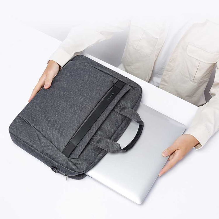 BANGE BG-2558 Large-capacity Waterproof and Wear-resistant Laptop Handbag, Size: S (Gray) - 13.3 inch by BANGE | Online Shopping South Africa | PMC Jewellery | Buy Now Pay Later Mobicred