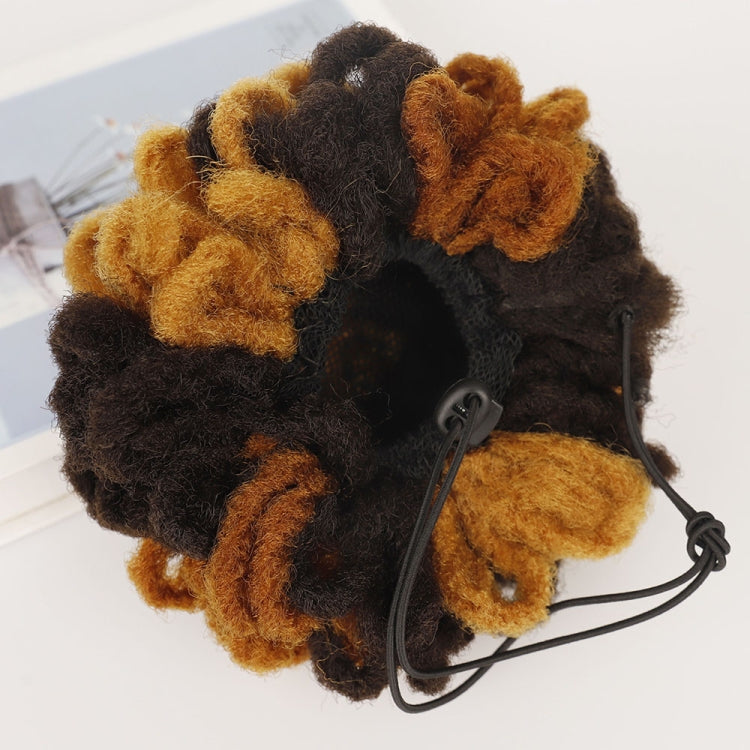 LSFBZB Drawstring Dreadlocks Wig Caterpillar Dreadlock Shaggy Hair Bun, Spec: 4H27H30 - free shipping - PMC TechLife - Order now!