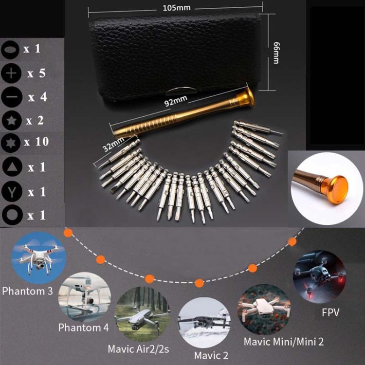 CQT Drone Repair Screwdriver Set For DJI Mavic3 / Mini / Mini 2 / Air2 / Air2S / FPV / Phantom3 / 4 / Mini3 / 4Pro(912063) - Tools by CQT | Online Shopping South Africa | PMC TechLife | Buy Now Pay Later Mobicred