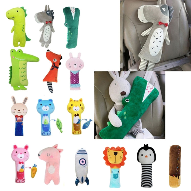 50cm Children Car Belt Cartoon Shoulder Protector Pillow(Rocket) - Seat Belts & Padding by PMC Jewellery | Online Shopping South Africa | PMC Jewellery | Buy Now Pay Later Mobicred